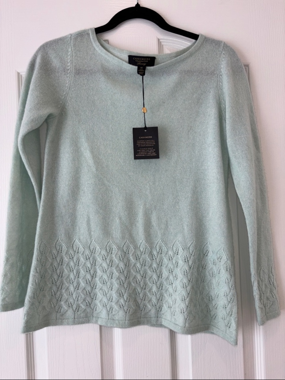 SALE-Charter Club Light Mint Crewneck Sweater